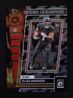 Bijan Robinson 2023 Donruss Optic Chain Reaction Black Pandora #16 #13/25 RC at PristineAuction.com