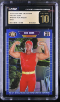 Hulk Hogan 2023 Leaf Web Exclusives Pro Set Blue #PSG9 #14/25 (CGC 10 | Pristine Black Label) at PristineAuction.com