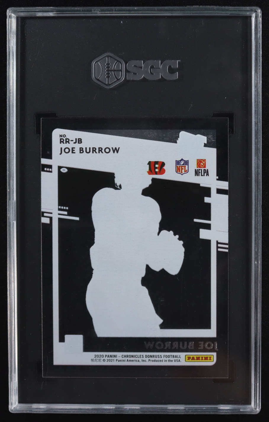 Joe Burrow 2020 Donruss Clearly Rated Rookies Red #1 #102/199 RC (SGC 9.5) at PristineAuction.com Joe Burrow 2020 Donruss Clearly Rated Rookies Red #1 #102/199 RC (SGC 9.5) at PristineAuction.com