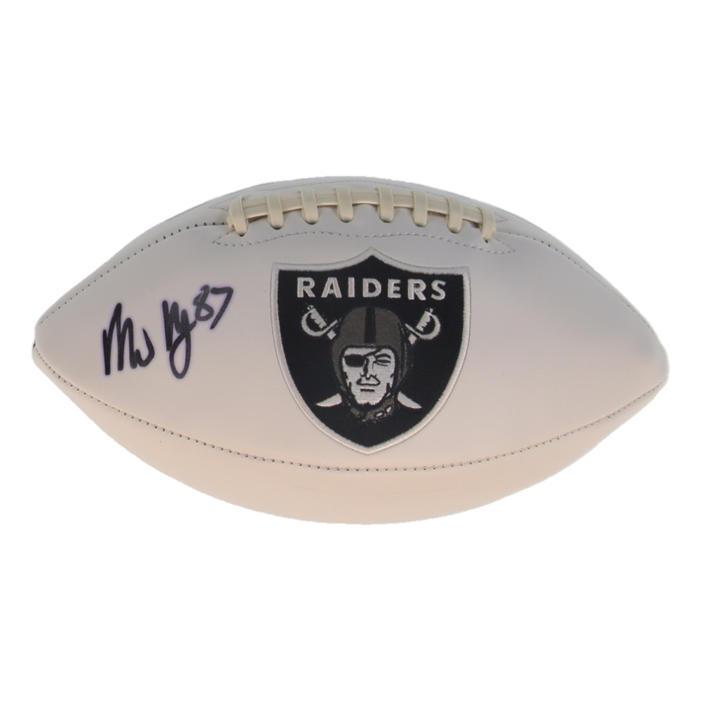 Michael Mayer Signed Raiders Logo Football (Beckett) at PristineAuction.com