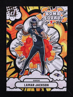 Lamar Jackson 2025 Donruss Bomb Squad #28 at PristineAuction.com