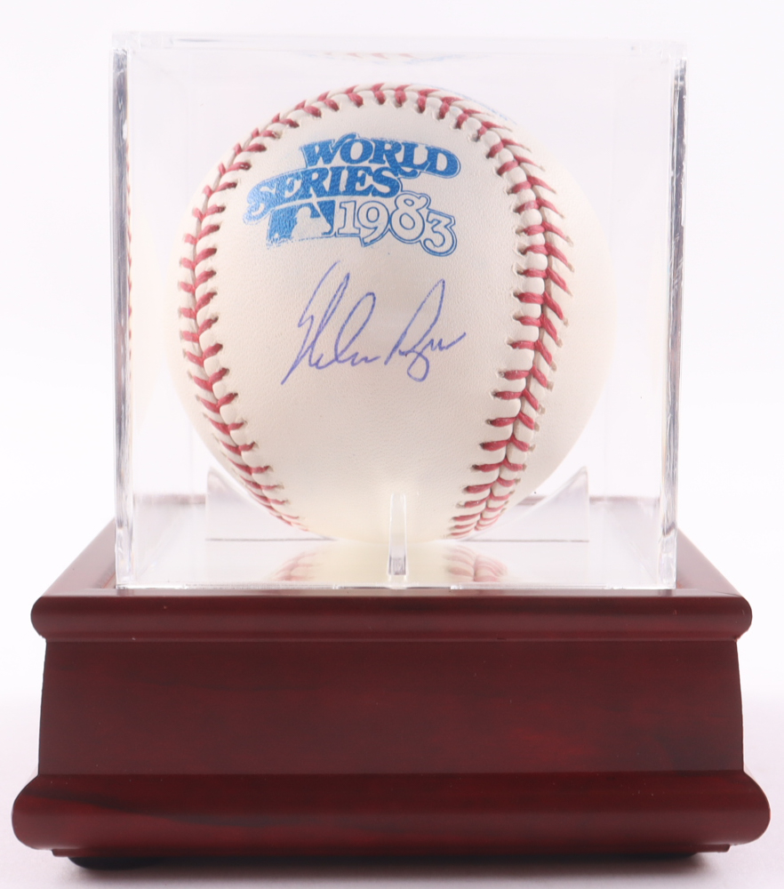 Nolan Ryan Signed 1983 World Series Baseball with Display Case (PSA) at PristineAuction.com Nolan Ryan Signed 1983 World Series Baseball with Display Case (PSA) at PristineAuction.com