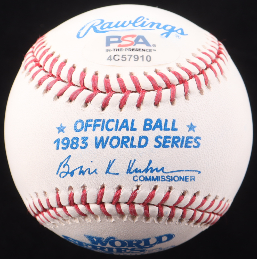 Nolan Ryan Signed 1983 World Series Baseball with Display Case (PSA) at PristineAuction.com Nolan Ryan Signed 1983 World Series Baseball with Display Case (PSA) at PristineAuction.com