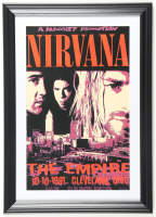 1991 "Nirvana" Cleveland Custom Framed Concert Poster at PristineAuction.com