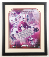 Steve Young Signed 49ers LE Custom Framed Photo Display (Mounted Memories) at PristineAuction.com