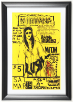 1987 "Nirvana" Tacoma Cleveland Custom Framed Concert Poster at PristineAuction.com
