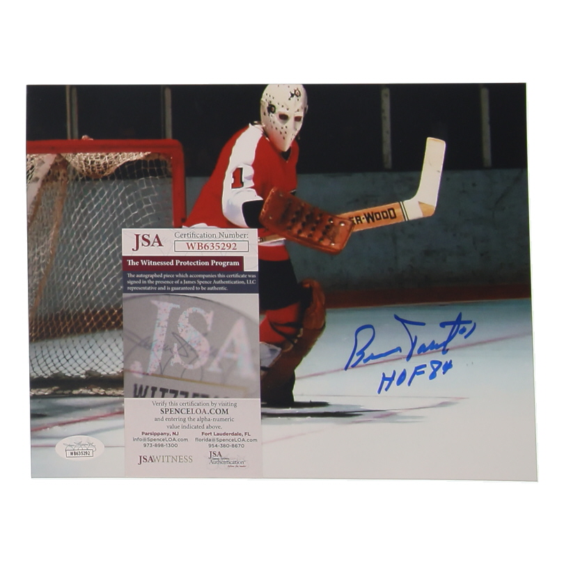 Bernie Parent Signed Flyers 8x10 Photo Inscribed "HOF 84" (JSA) at PristineAuction.com Bernie Parent Signed Flyers 8x10 Photo Inscribed "HOF 84" (JSA) at PristineAuction.com