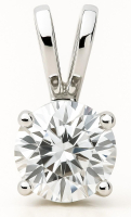 .75 Carats Lab Grown Diamond Pendant D, VVS1 | $2,100 Estimated Retail Value (UGL & IGI Certs) | Hearts & Arrows Round Ideal Cut| Brand New at PristineAuction.com