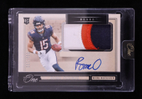 Rome Odunze 2024 Panini One #4 Jersey Autograph #004/199 RC at PristineAuction.com