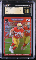 Christian McCaffrey 2023 Leaf Web Exclusives Pro Set Red #PSG91 #56/89 (CGC 10 | Pristine Black Label) at PristineAuction.com