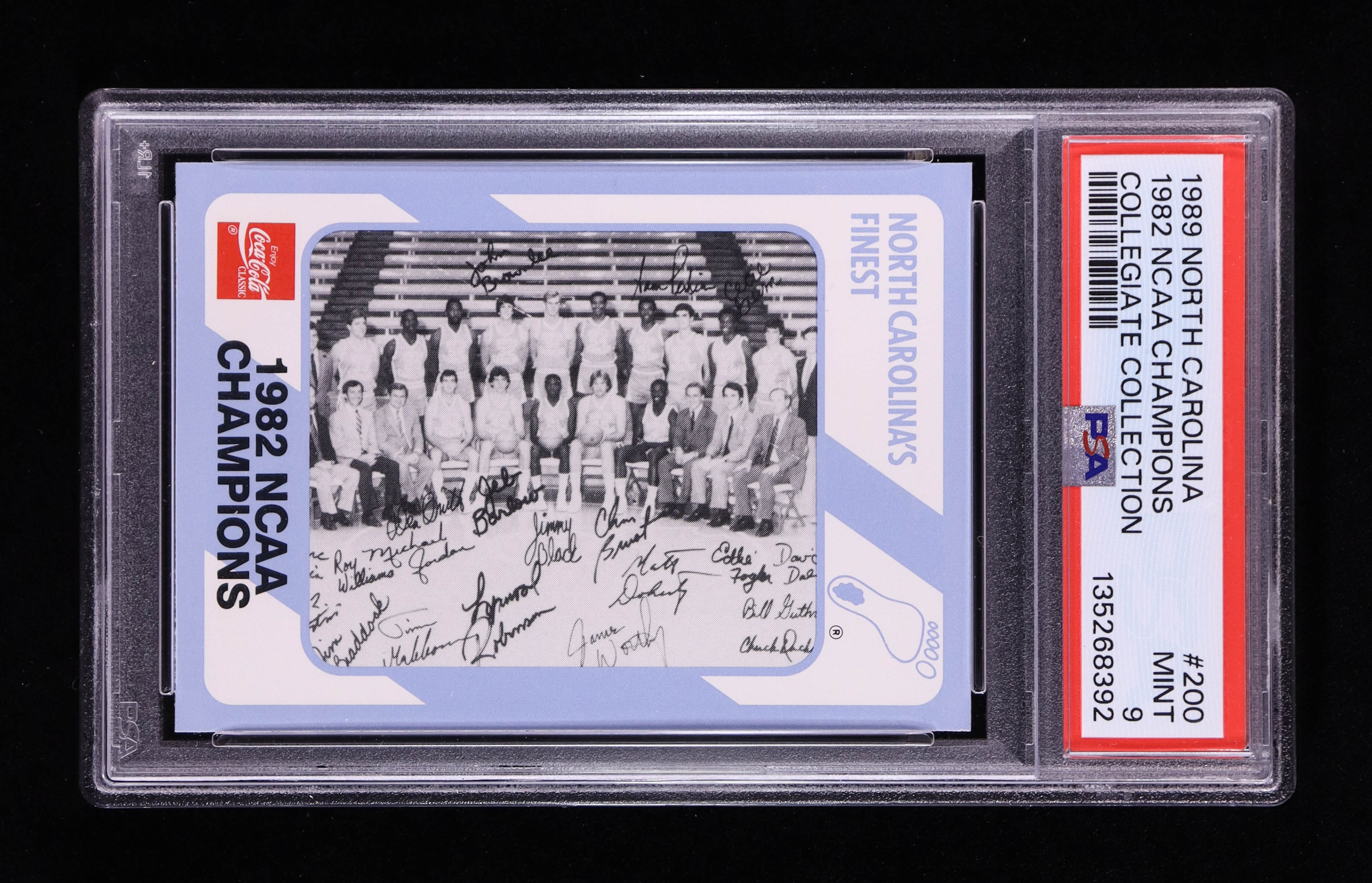 1982 NCAA Champions 1989-90 North Carolina Collegiate Collection #200 (PSA 9) at PristineAuction.com 1982 NCAA Champions 1989-90 North Carolina Collegiate Collection #200 (PSA 9) at PristineAuction.com