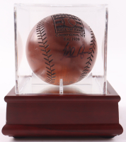 Nolan Ryan Signed LE Hall of Fame Carved Wooden Baseball with Display Case (PSA) at PristineAuction.com