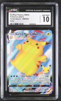 Surfing Pikachu VMAX 2021 Pokemon TCG Sword & Shield Celebrations #009 Stamp (CGC 10) at PristineAuction.com