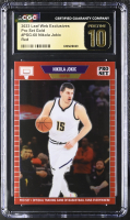 Nikola Jokic 2023 Leaf Web Exclusives Pro Set Red #PSG60 #60/89 (CGC 10 | Pristine Black Label) at PristineAuction.com