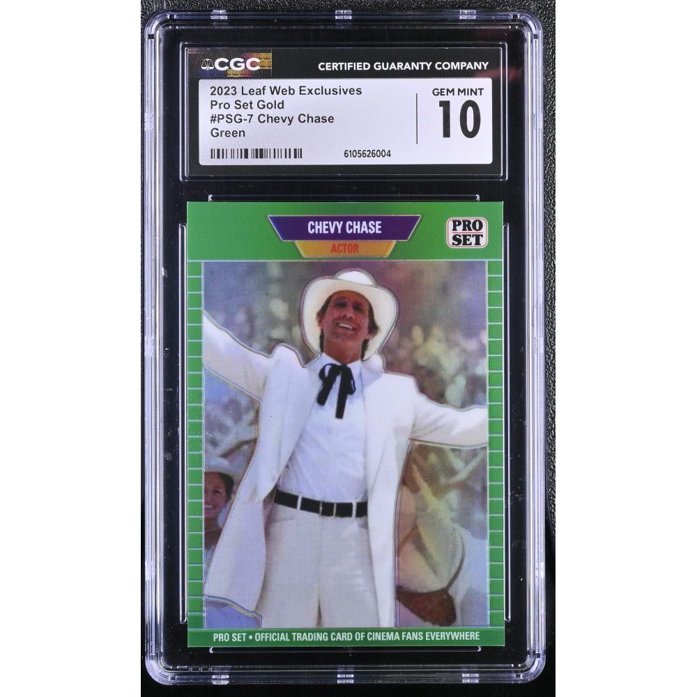 Chevy Chase 2023 Leaf Web Exclusives Pro Set Green #PSG7 #5/10 (CGC 10) at PristineAuction.com