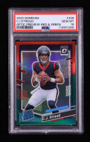 CJ Stroud 2023 Donruss Optic Rated Rookies Preview Red and Green #339 RC (PSA 10) at PristineAuction.com