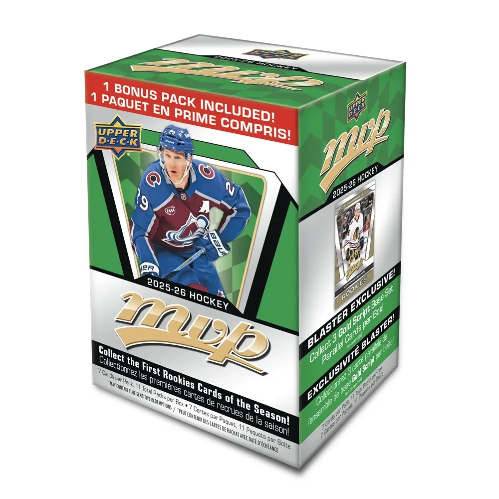 2025-26 Upper Deck MVP Hockey Blaster Box with (11) Packs at PristineAuction.com