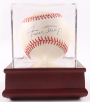 Willie Mays Signed ONL Baseball with Display Case (Beckett) at PristineAuction.com