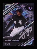 Frank Thomas 2025 Topps Diamond Icons Black PolychromatINK Autographs Black Silver Ink #BPAFT #01/10 at PristineAuction.com