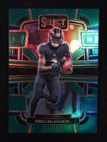 Odell Beckham Jr. 2023 Select Prizm Green #9 #1/5 at PristineAuction.com