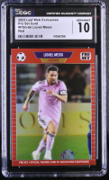Lionel Messi 2023 Leaf Web Exclusives Pro Set Red #PSG66 #21/89 (CGC 10) at PristineAuction.com