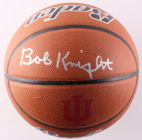 Bob Knight Signed Indiana Hoosiers Logo Basketball (Schwartz) at PristineAuction.com
