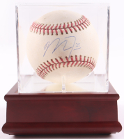 Mike Trout Signed OML Baseball with Display Case (MLB) at PristineAuction.com