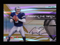 Troy Aikman / Tony Romo 2007 Donruss Elite Passing the Torch Autographs #22 #28/49 at PristineAuction.com