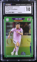 Lionel Messi 2023 Leaf Web Exclusives Pro Set Green #PSG66 #5/10 (CGC 10) at PristineAuction.com
