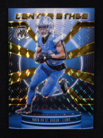 Amon-Ra St. Brown 2025 Panini Mosaic Center Stage Mosaic Gold #23 #07/10 at PristineAuction.com