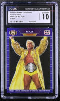 Ric Flair 2023 Leaf Web Exclusives Pro Set Purple #PSG34 #10/15 (CGC 10) at PristineAuction.com