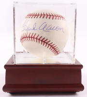 Hank Aaron Signed ONL Baseball with Display Case (Steiner) at PristineAuction.com