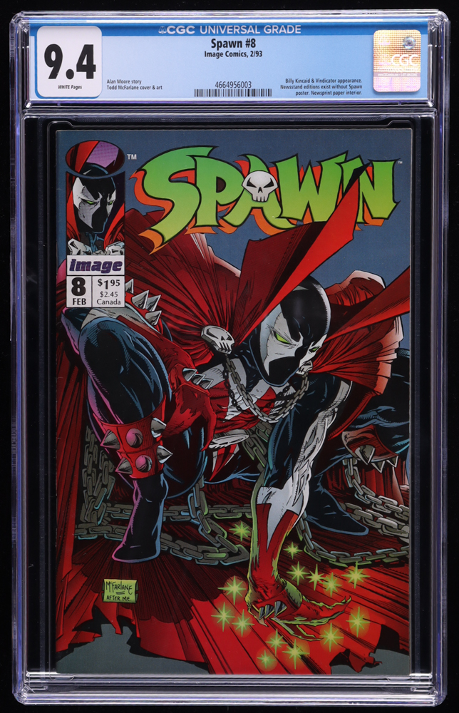 1993 "Spawn" Issue #8 Image Comic Book (CGC 9.4) at PristineAuction.com 1993 "Spawn" Issue #8 Image Comic Book (CGC 9.4) at PristineAuction.com