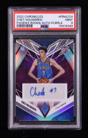 Chet Holmgren 2022-23 Panini Chronicles Phoenix Rookie Autographs Purple #1 #38/49 RC (PSA 9) at PristineAuction.com