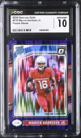 Marvin Harrison Jr. 2024 Donruss Optic Purple Shock #276 RR RC (CGC 10) at PristineAuction.com