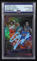 Jalen Williams Signed 2022-23 Panini Prizm Chronicles Essential #212 RC (PSA) at PristineAuction.com
