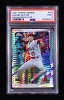 Shohei Ohtani 2021 Topps Chrome Prism Refractors #159 (PSA 9) at PristineAuction.com