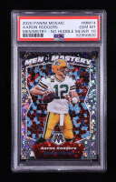Aaron Rodgers 2020 Panini Mosaic Men of Mastery No Huddle Silver #MM14 (PSA 10) at PristineAuction.com