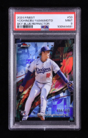 Yoshinobu Yamamoto 2024 Finest Sky Blue Refractors #50 RC #094/325 (PSA 9) at PristineAuction.com
