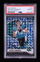 Trevor Lawrence 2021 Panini Mosaic Mosaic Reactive Blue #301 RC (PSA 10) at PristineAuction.com