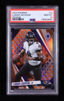 Lamar Jackson 2023 Panini Phoenix Orange #12 #04/75 (PSA 10) at PristineAuction.com