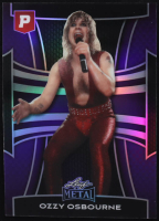 Ozzy Osbourne 2025 Leaf Metal x Pristine Auction Purple Prismatic #401 #5/15 at PristineAuction.com