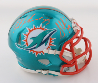 Patrick Surtain & Sam Madison Signed Dolphins Flash Alternate Speed Mini Helmet (JSA) at PristineAuction.com