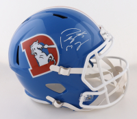 Peyton Manning Signed Broncos Full-Size Throwback Speed Helmet (Manning) at PristineAuction.com