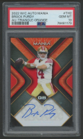 Brock Purdy 2022 Wild Card Auto Mania Autographs Triangle Orange #TH2 RC (PSA 10) at PristineAuction.com
