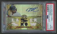 Dustin Pedroia 2013 Topps Triple Threads Autograph Relics Gold #DP1 #5/9 (PSA 6) at PristineAuction.com