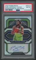 Karl-Anthony Towns 2020 Panini Prizm Penmanship Silver Prizm #PEKAT (PSA 9) at PristineAuction.com