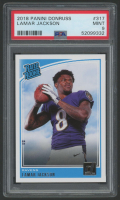 Lamar Jackson 2018 Donruss #317 RR RC (PSA 9) at PristineAuction.com
