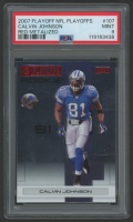 Calvin Johnson 2007 Playoff NFL Playoffs Red Metalized #107 RC (PSA 9) at PristineAuction.com