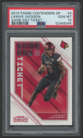 Lamar Jackson 2018 Contenders Draft Picks Game Day Ticket #4 RC (PSA 10) at PristineAuction.com
